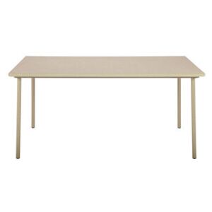 Patio Rectangular table - / Stainless steel - 160 x 100cm by Tolix Beige