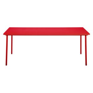 Patio Rectangular table - / Stainless steel - 240 x 100cm by Tolix Red/Orange