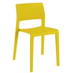 Juno Stacking chair by Arper Yellow/Green