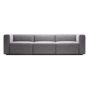 Mags Straight sofa - 3 seats / L 266 cm -Steelcut trio fabric by Hay Grey
