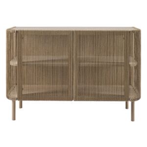 Cord Dresser - / Braided paper cord - L 120 x H 80 cm by Bolia Natural wood
