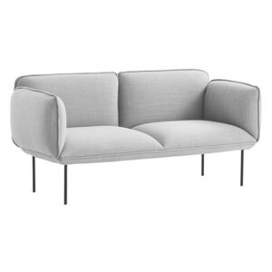 Nakki Straight sofa - 2 seaters - W 180 cm by Woud Grey