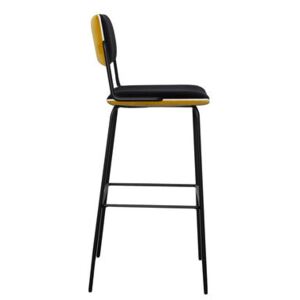 Double Jeu Bar chair - / H 76 cm - Padded by Maison Sarah Lavoine Yellow