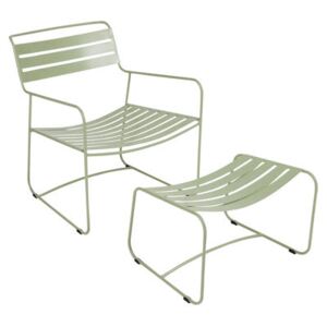 Surprising Lounger Set armchair & footrest - With footrest by Fermob Green