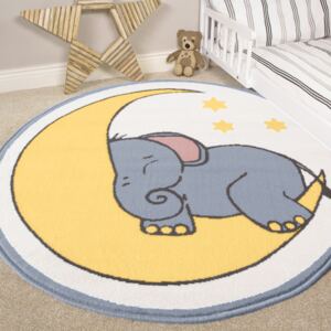 Elephant Kids Nursery Bedroom Rug - Milan