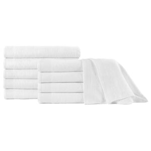 VidaXL Sauna Towels 10 pcs Cotton 350 gsm 80x200 cm White