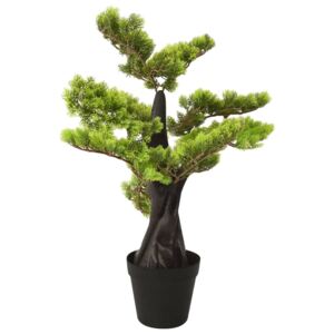 Artificial Cypress Bonsai with Pot 70 cm Green