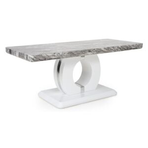 Neppa Marble Effect Grey/White Coffee Table