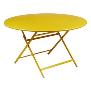 Caractère Foldable table - / Ø 128 cm / 7 people by Fermob Yellow
