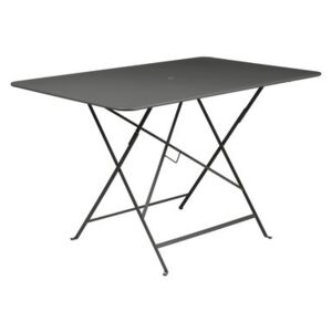 Bistro Foldable table - / 117 x 77 cm - 6 people - Parasol hole by Fermob Black