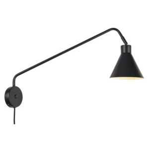 Lyon Wall light with plug - / Pivoting & orientable - L 70 cm by It's about Romi Black