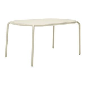 Toní Tavolo Oval table - / 160 x 90 cm - Parasol hole + removable candle holder by Fatboy Beige