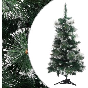 Artificial Christmas Tree with Stand Green and White 90 cm PVC