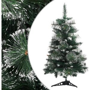 Artificial Christmas Tree with Stand Green and White 60 cm PVC