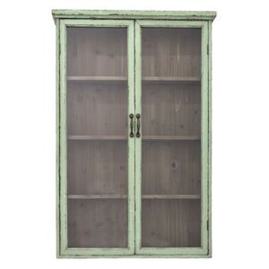 Shelf - / Wall storage - L 81 x H 122 cm / Wood & glass by Bloomingville Green