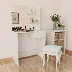Barocco White Chipboard Dressing Table Mirror