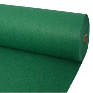 VidaXL Exhibition Carpet Plain 1.6x12 m Green