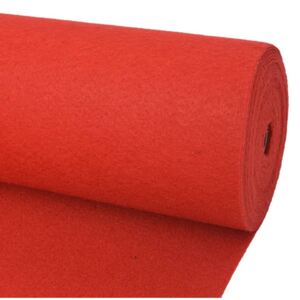 VidaXL Exhibition Carpet Plain 1.6x12 m Red