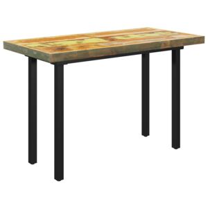 VidaXL Dining Table with I-shaped Legs 120x60x77 cm Solid Reclaimed Wood
