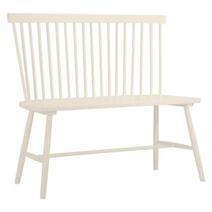 Laura Spindle Back Bench - Ivory