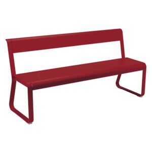 Bellevie Bench with backrest - L 161 cm / 4 persons by Fermob Red