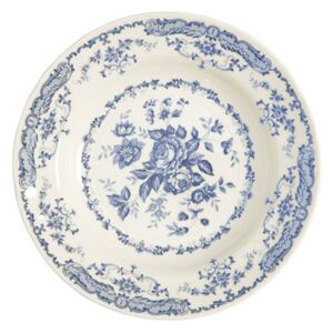 Rose Soup plate - / Ø 23.3 cm by Bitossi Home White/Blue