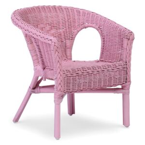 Kids Wicker Loom chairs in Pink