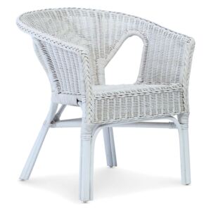 Wicker Loom Chairs in White