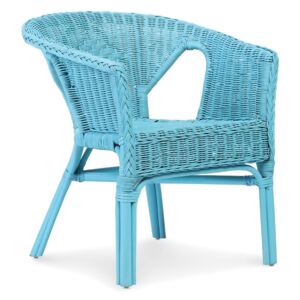 Wicker Loom Chairs in Blue