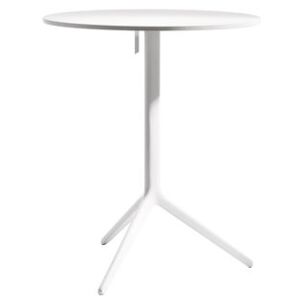 Central Foldable table - H 72 cm x Ø 60 cm - Varnished alu version by Magis White