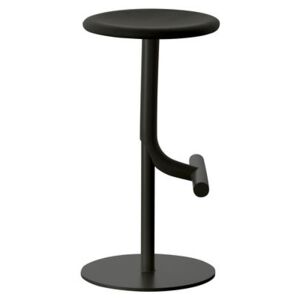 Tibu Adjustable bar stool - Pivoting - Fabric seat by Magis Black