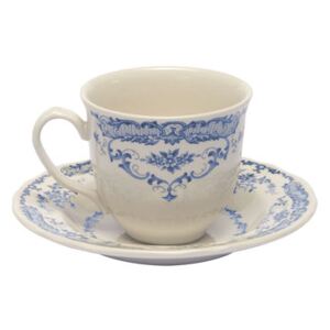 Rose Teacup - / With saucer by Bitossi Home White/Blue