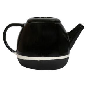 Sicilia Teapot - / Ø 15 x H 14 cm by Maison Sarah Lavoine Black