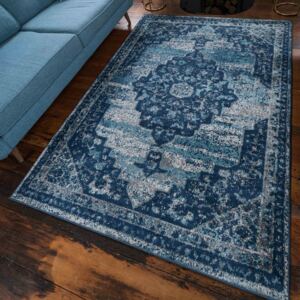 Faded Distressed Modern Oriental Pattern Rug | Choose Your Colour