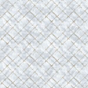 Homestyle Wallpaper Tiles Blue and Taupe