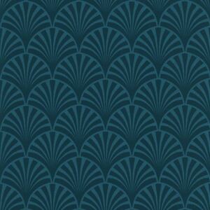 Couleurs & matières Wallpaper 20's Pattern Artdeco Blue