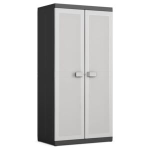 Keter Storage Cabinet with Shelves Logico XL Black and Grey 182 cm