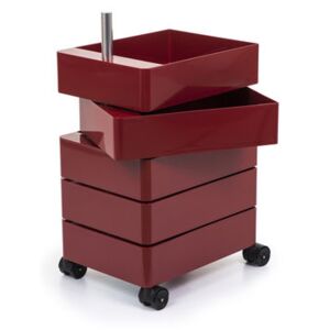 360° Mobile container - / 5 drawers by Magis Red