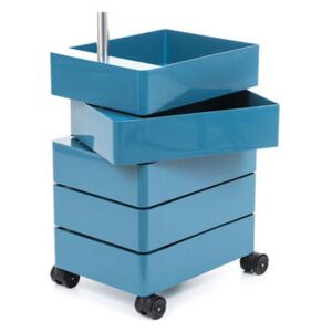 360° Mobile container - / 5 drawers by Magis Blue