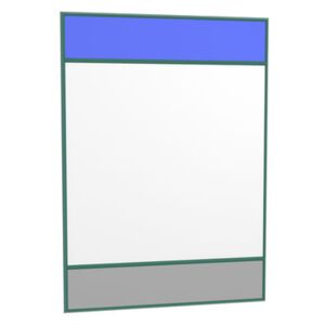 Vitrail Wall mirror - / 50 x 70 cm by Magis Blue/Green/Grey
