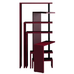 Joy Extensible Bookshelf - Modular / 7 shelves - H 190 cm by Zanotta Red