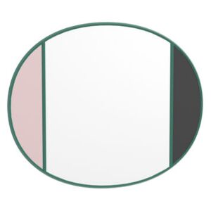 Vitrail Wall mirror - / 50 x 60 cm by Magis Pink/Green/Grey