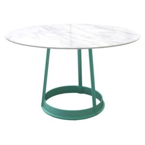 Brut Round table - / Marble & cast iron - Ø 130 cm by Magis White/Green