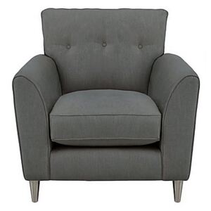Living Proof Sofas - Brady Fabric Chair with Chrome Feet - Grey