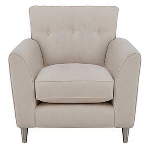 Living Proof Sofas - Brady Fabric Chair with Chrome Feet - Beige