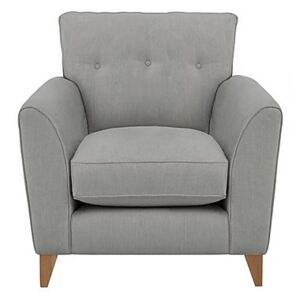 Living Proof Sofas - Brady Fabric Chair with Oak Feet - Grey