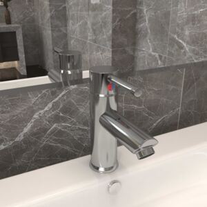 VidaXL Bathroom Basin Faucet Nickel 130x176 mm
