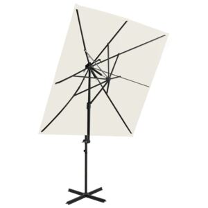 VidaXL Cantilever Umbrella with Double Top Sand 250x250 cm