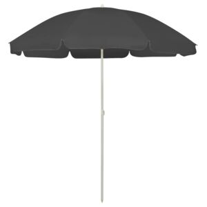 VidaXL Beach Umbrella Anthracite 240 cm