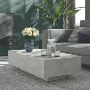 VidaXL Coffee Table Concrete Grey 115x60x31 cm Chipboard
